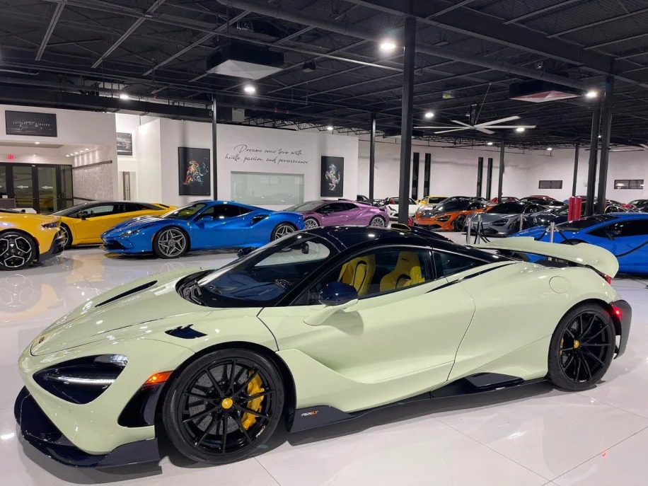 2021 McLaren 765LT For Sale In Unique "MSO Light Pistachio" Color