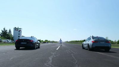 BMW M3 Competition Drag Races BMW M850i xDrive