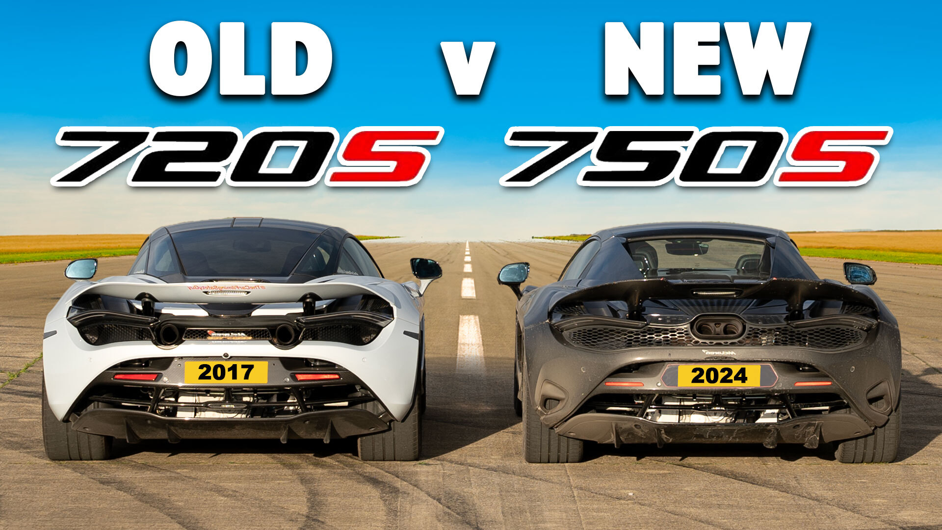 Drag race: McLaren 720S vs McLaren 750S