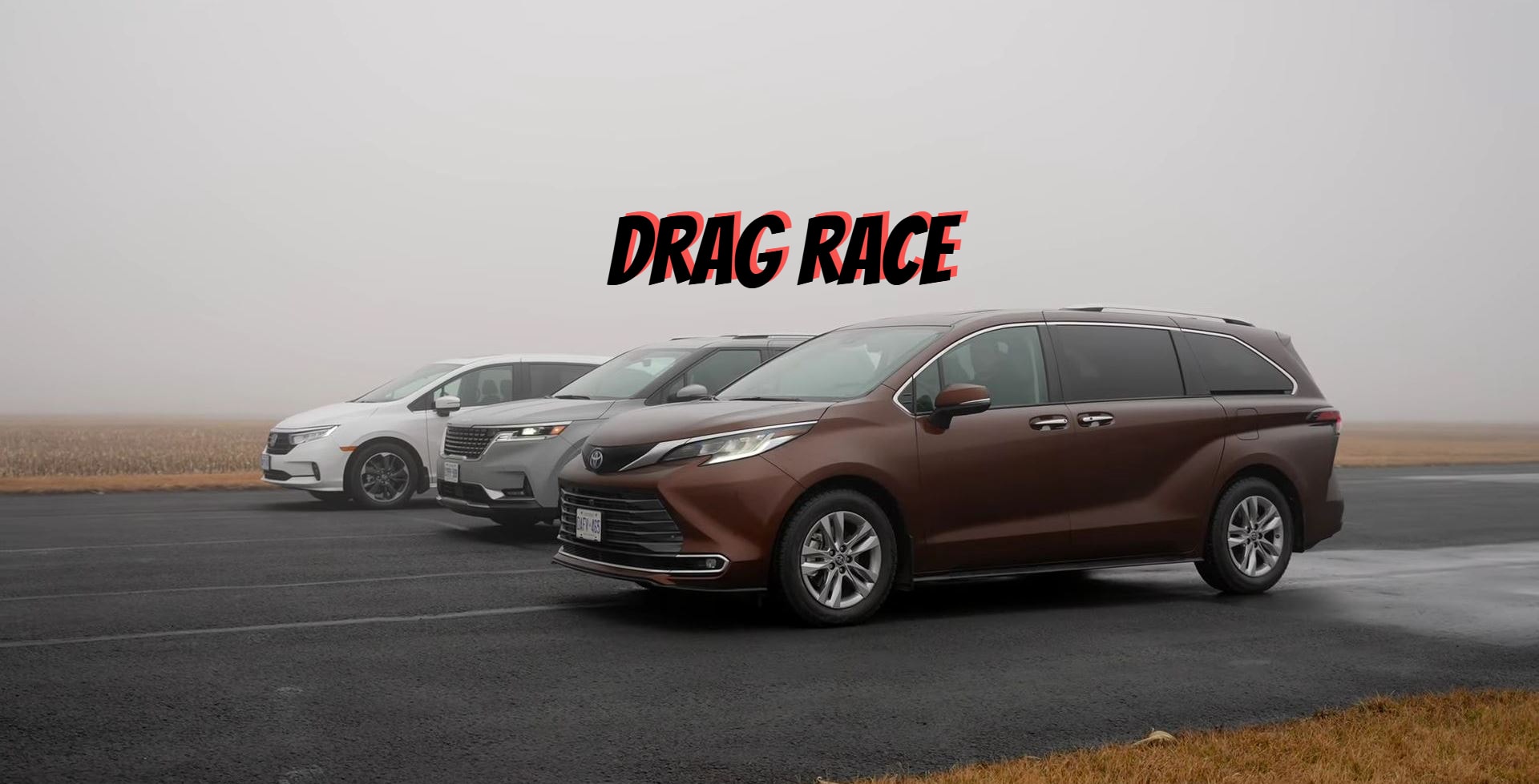 2024 Honda Odyssey vs Toyota Sienna vs Kia Carnival minivan drag race