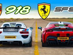 Siapakah yang akan menang? Porsche 918 Spyder vs Ferrari SF90 Stradale