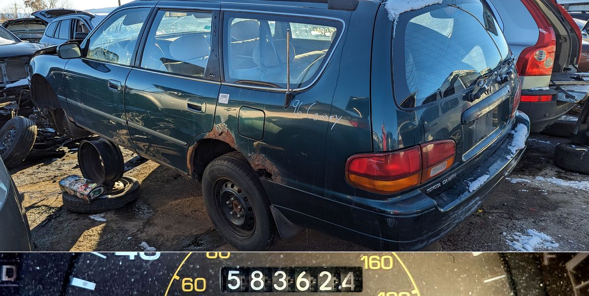 1996 Toyota Camry Wagon Drives 583k Miles before Its Final Roll