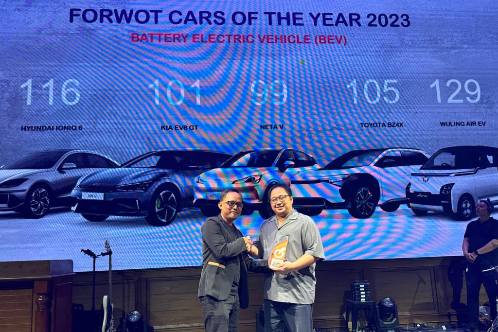 Wuling Air ev Awarded as FORWOT Car of the Year 2023 Category Battery Electric Vehicle