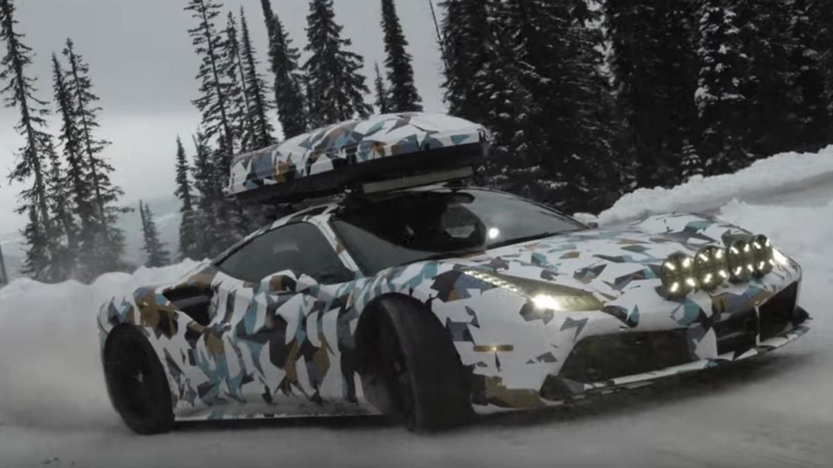 Watch A Guy Flog His Ferrari 488 GTB In Snow