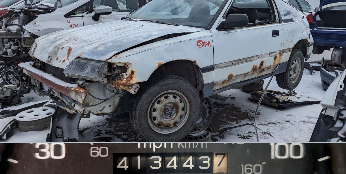 This 1988 Honda CRX Junkyard Treasure Racked Up 400k Miles