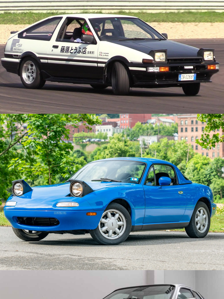 7 Pop-Up Headlights Cars From The Past We Miss Today, Mazda MX5, Mazda RX7, Toyota Supra, Honda NSX, BMW 8-Series, Toyota Corolla AE86, Porsche 944, Pop Up Headlights