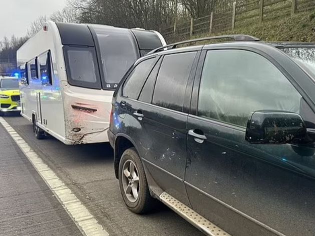 Boy (11) arrested driving €70k BMW X5 on motorway while towing stolen caravan