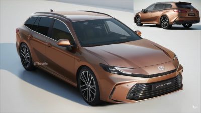 2025 Toyota Camry Hybrid Wagon rendering by Theottle