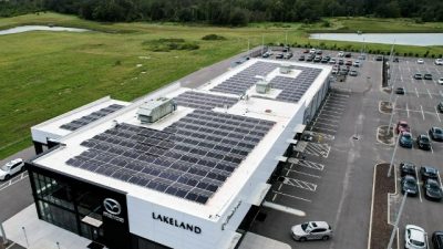 Solar panel at Mazda Lakeland