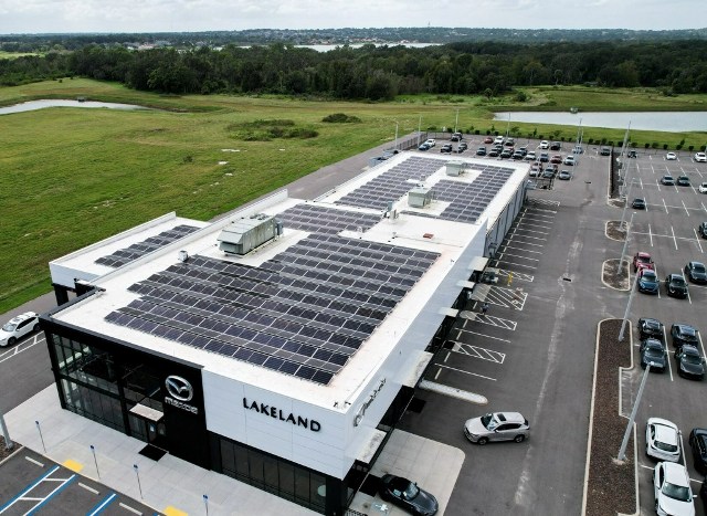 Solar panel at Mazda Lakeland