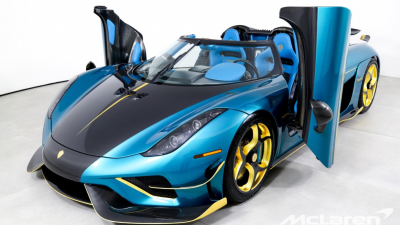 Ultra-Rare Candy Blue Koenigsegg Regera For Sale