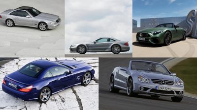 Collage of AMG SLs