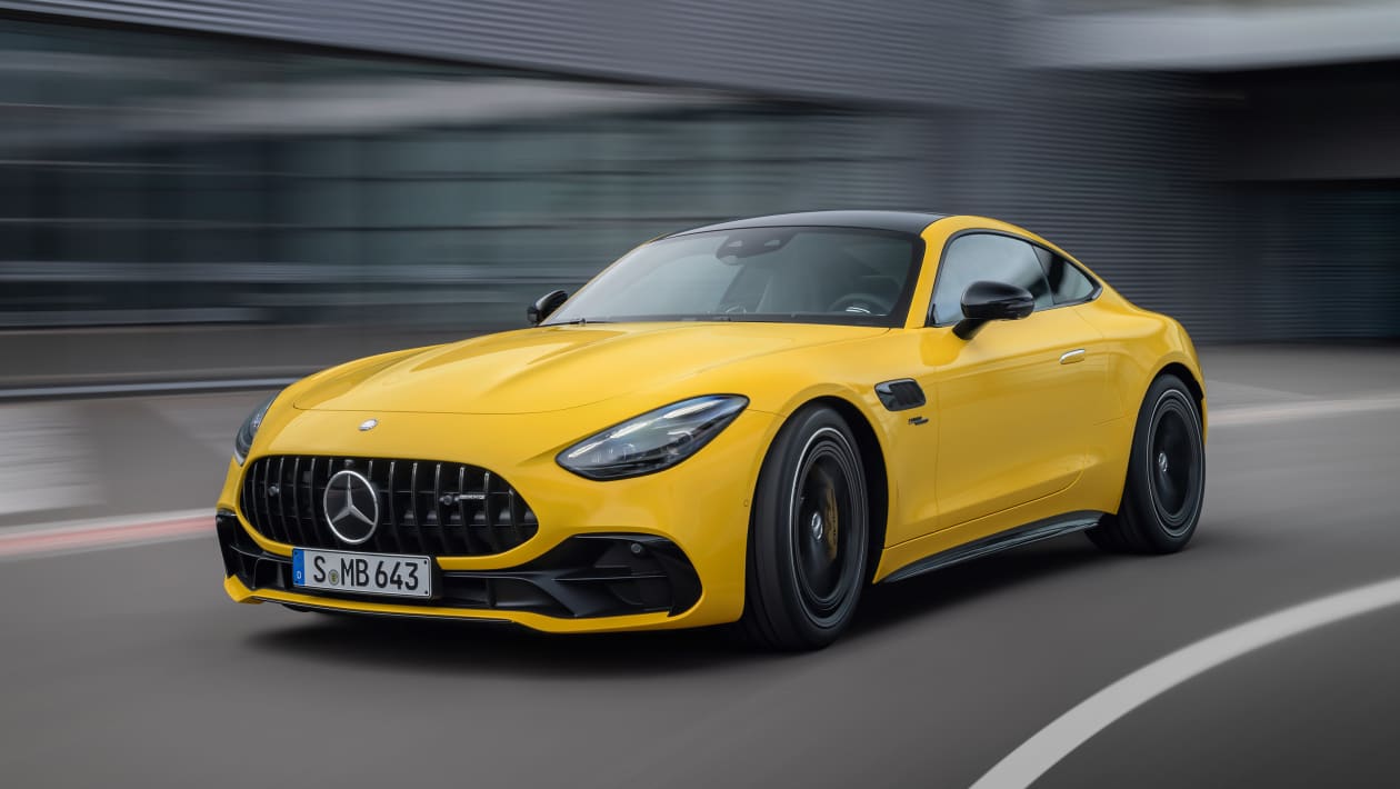 The Mercedes-AMG GT 43 is a four-cylinder, rear-wheel drive Porsche 911 rival