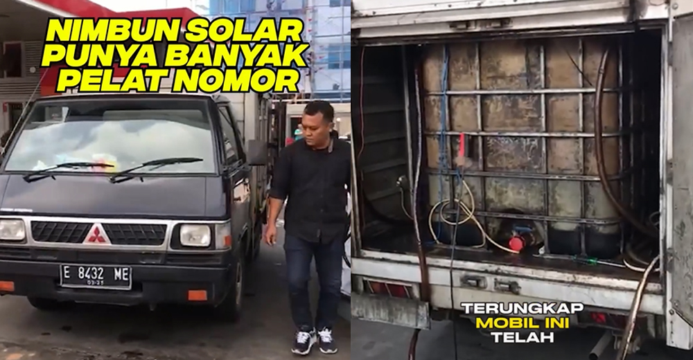 Mitsubishi L300 Tertangkap Basah Ingin Nimbun Solar Subsidi, Punya Banyak Pelat Nomor