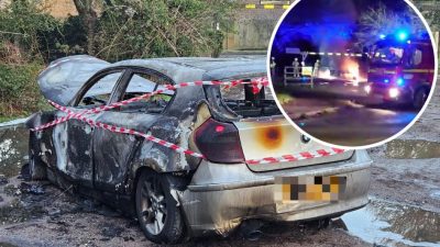 BMW set on fire in Abingdon car park stolen from home