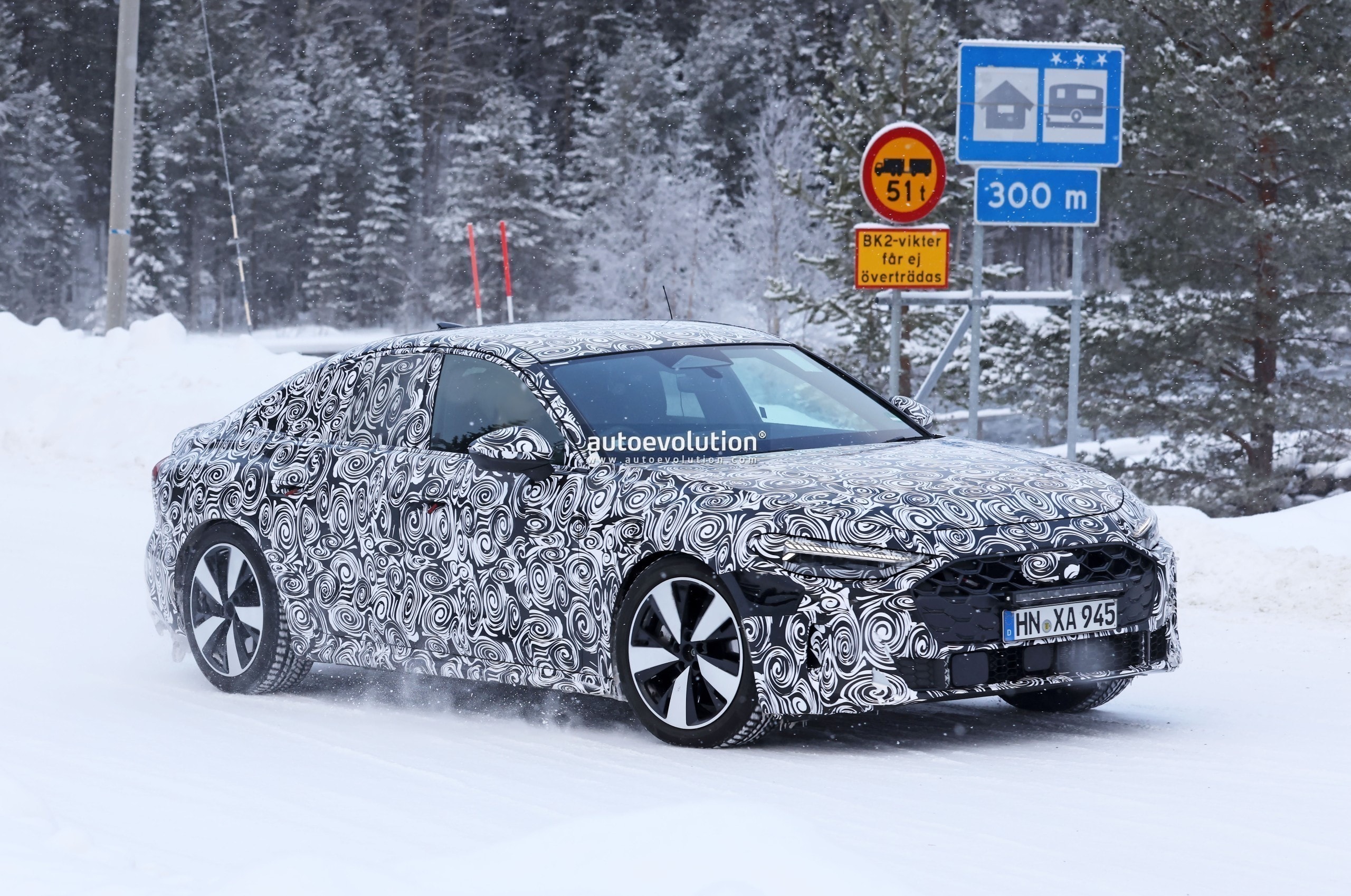 2025 Audi S5 Sportback prototype spotted in Sweden