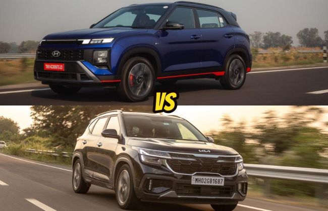 Hyundai Creta N Line vs Kia Seltos GTX Line: Compared In Images