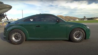 Audi TT RS Drag Races Lucid Air Sapphire, It's a Silent Victory