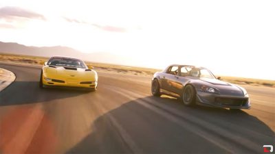 Pertarungan Seru! Corvette Z06 vs Honda S2000 di lintasan! 🏁