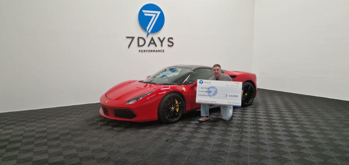 Witnesham man had choice between Ferrari 488 GTB or cash sum