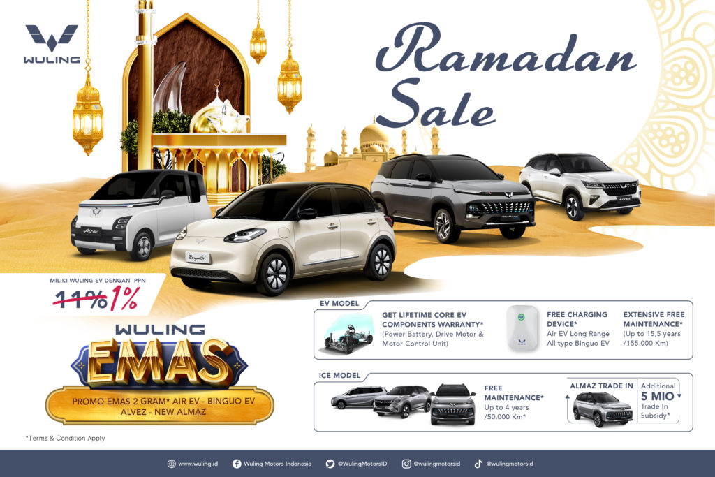 Wuling Sambut Bulan Penuh Berkah Tahun Ini dengan Program 'Ramadan Sale'