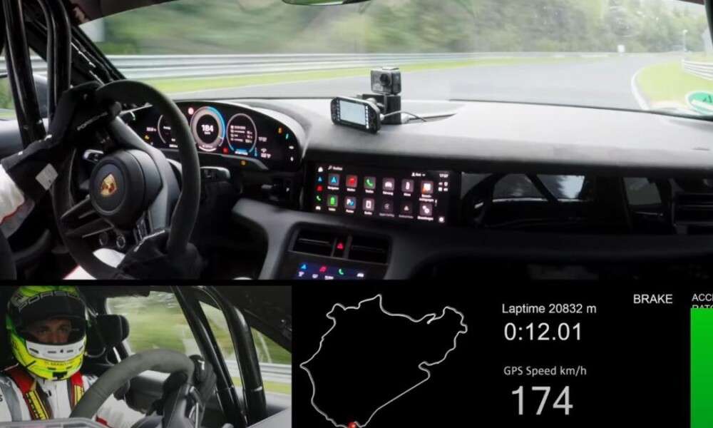 Watch the Porsche Taycan Turbo GT set a new Nurburgring lap record