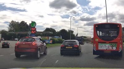 Heartstopping video shows Audi driver with toddler in back ram cops during West Midlands chase