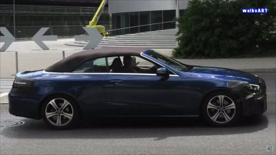 2021 Mercedes-Benz E-Class Cabriolet still testing in light camo