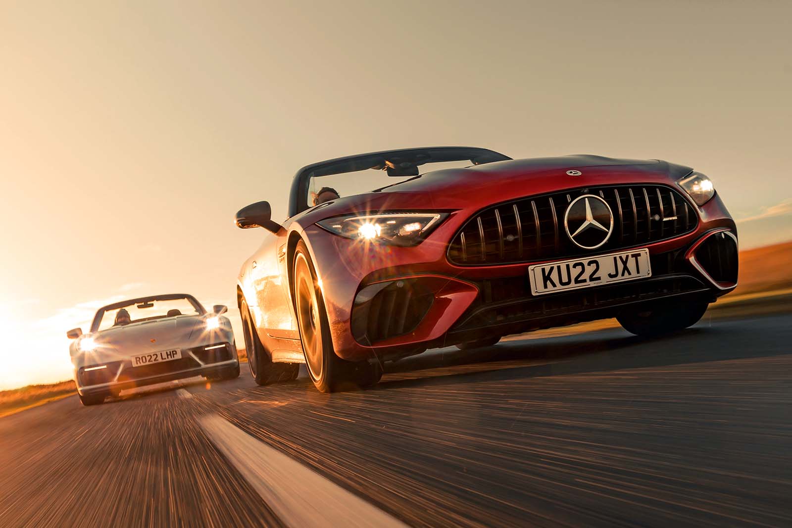 GT showdown: Mercedes-AMG SL 55 vs Porsche 911 GTS