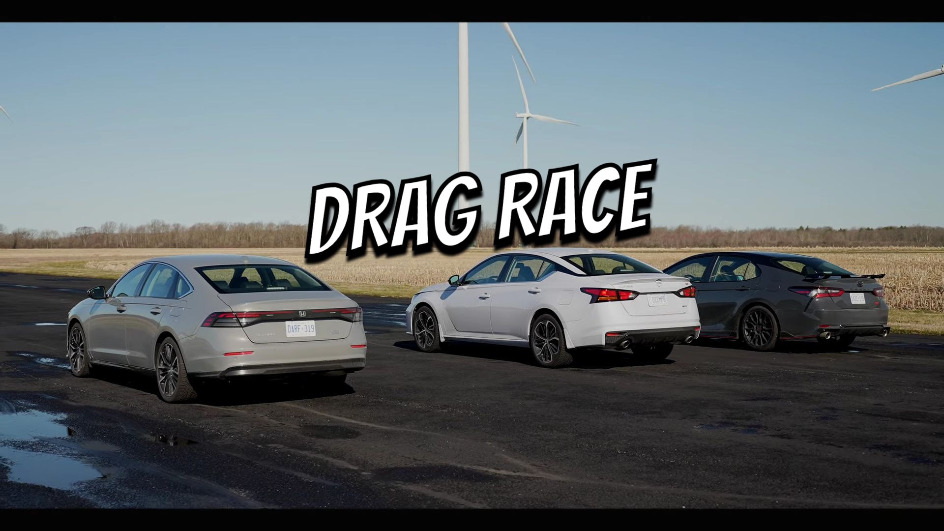 2024 Toyota Camry TRD vs Nissan Altima SR vs Honda Accord...GAP City! Drag and Roll Race