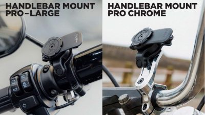 Tersedia Mounting Baru Quad Lock untuk Motor Cruiser dengan Handlebar Tebal – Jelas! Segera Cek!