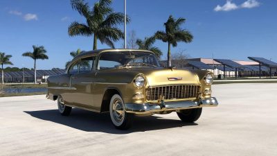 1955 chevrolet bel air replica with gold plating has just found a home it s not a safe 234198 1.jpeg