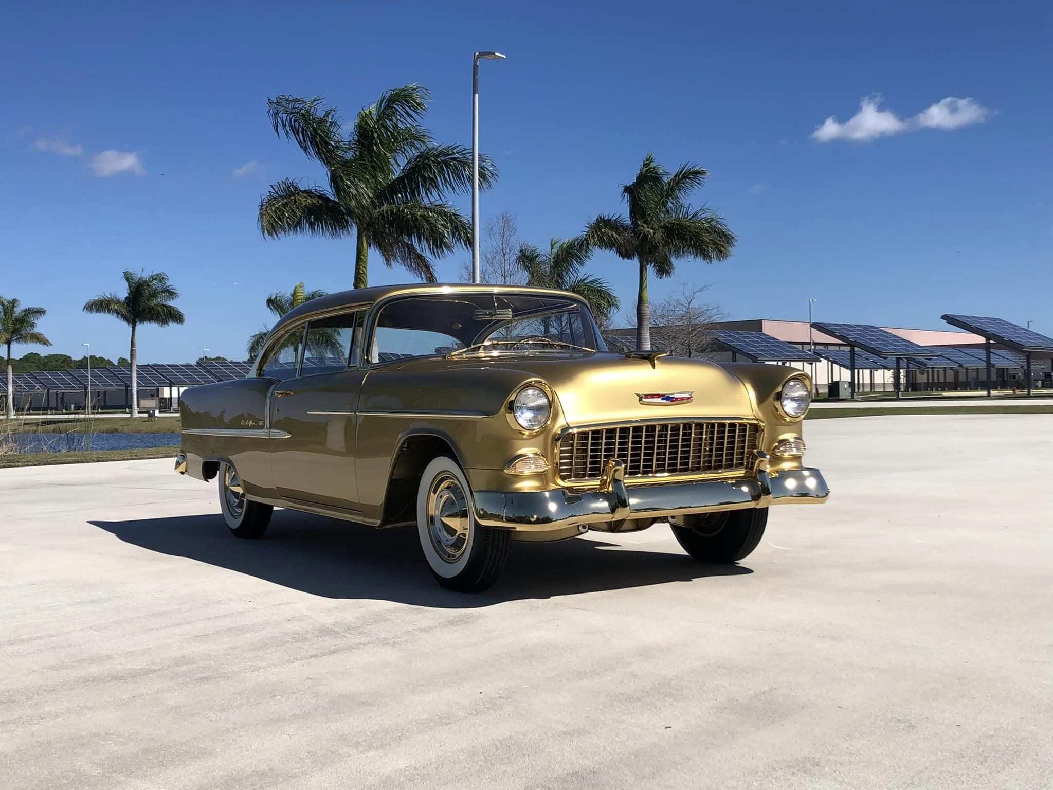 1955 chevrolet bel air replica with gold plating has just found a home it s not a safe 234198 1.jpeg