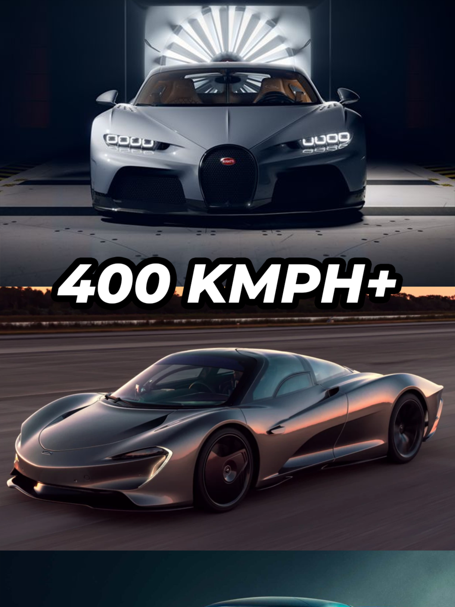 5 Supercars That Can Cross 400 Kmph Top Speed, Bugatti Chiron SS, Koenigsegg Agera RS, Hennessey Venom F5, McLaren Speedtail, Rimac Nevera