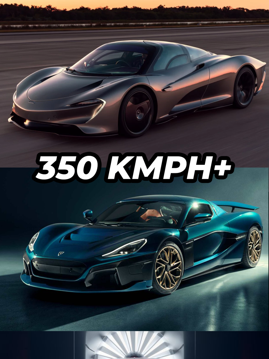 5 Cars That Can Cross 350 Kmph Top Speed, Rimac Nevera, Hennessey Venom F5, Bugatti Chiron Super Sport, Koenigsegg Agera RS, McLaren Speedtail