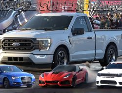 Balapan Seru Antara Ford F-150, Jeep Trackhawk, Corvette ZR1, dan Audi S6!