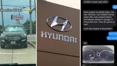 Man Tries Selling Hyundai for $14K. It Has 143K Miles