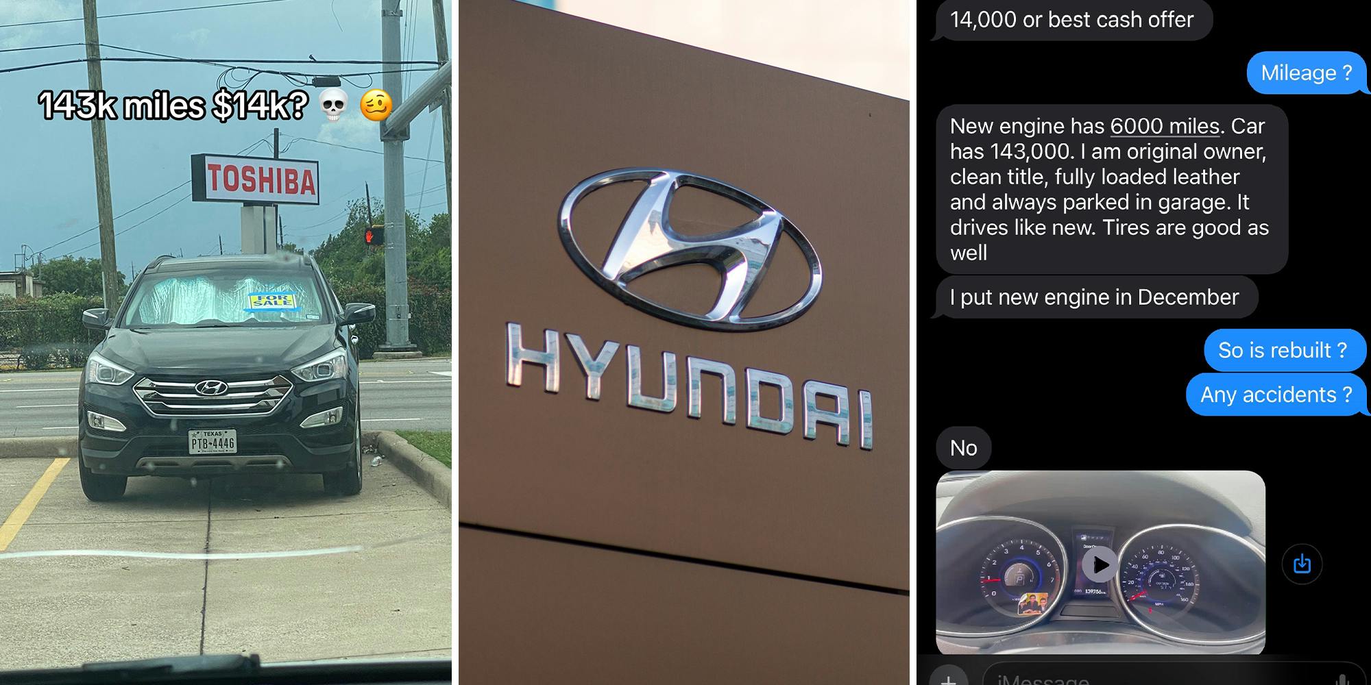 Man Tries Selling Hyundai for $14K. It Has 143K Miles