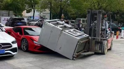 Feeling Down? At Least You Didn’t Drop An Oven On A Ferrari F8 Tributo