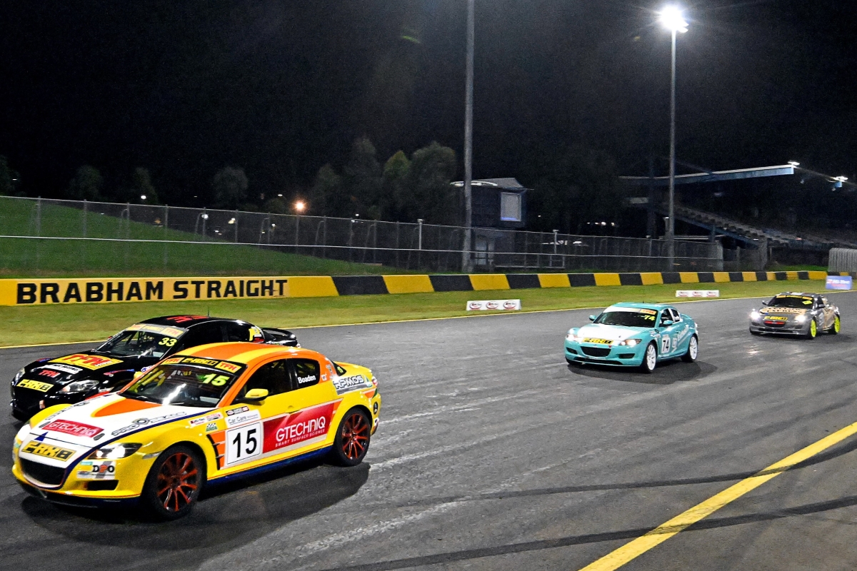 First round of new Mazda RX8 series won by Boaden at Sydney Motorsport Park