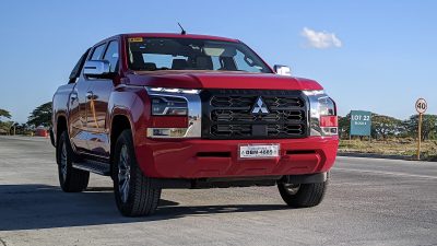 Front quarter view of the Mitsubishi Triton GLS 4x2 2024