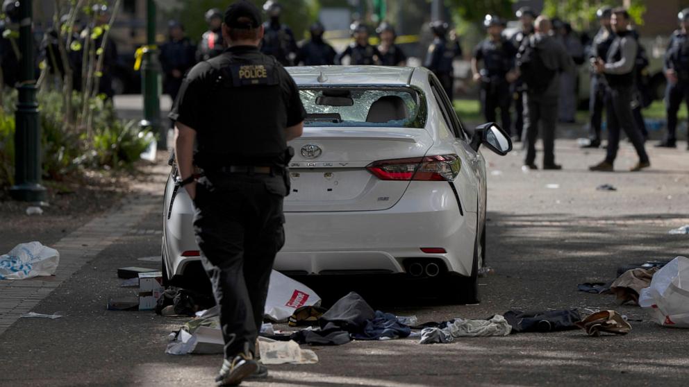 Police detain driver who accelerated toward protesters at Portland State University in Oregon