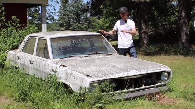 1971 plymouth valiant gets satisfying first wash after 20 years in a yard 234982 1.jpg