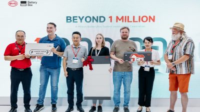 BYD Merayakan Pemasangan Ke-1 Juta dari Produk Penyimpan Energi BatteryBox untuk Rumah & Bisnis Kecilnya