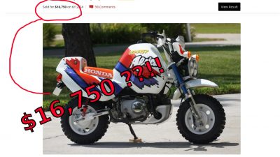 Sebuah Motor Honda Monkey Bermerek $16K Berharga?