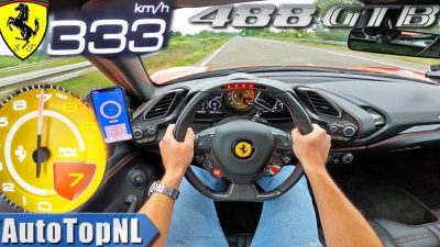 Doing 200 MPH in a Ferrari 488 GTB on public roads