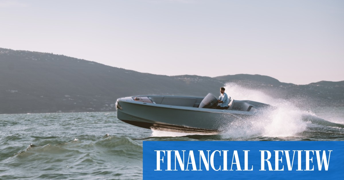 The $900k Frauscher x Porsche 850 Fantom Air, an electric power boat that shares tech with Porsche’s new Macan EV