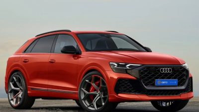 Audi RS Q8 CGI facelift rendering by kelsonik