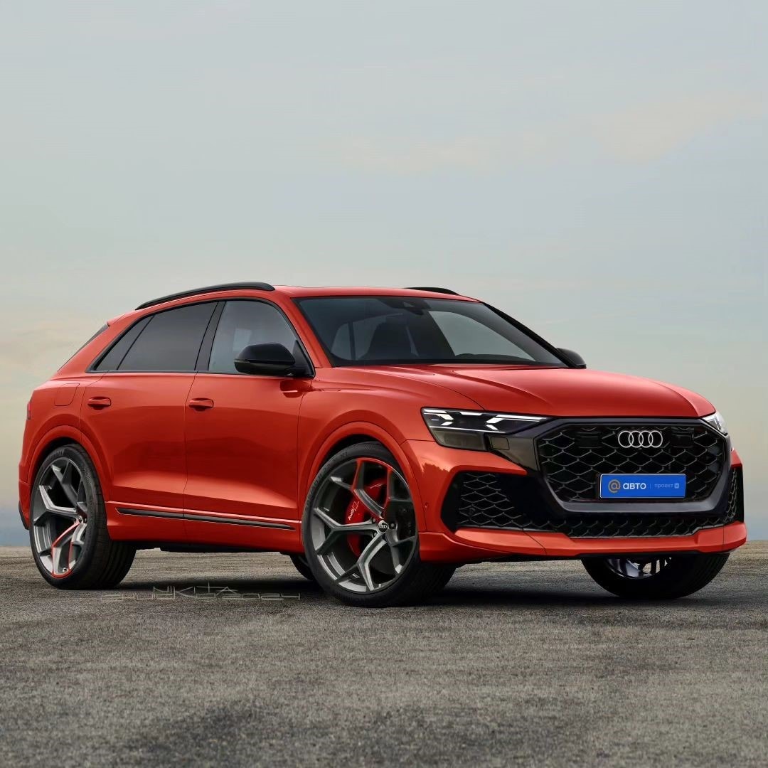 Audi RS Q8 CGI facelift rendering by kelsonik