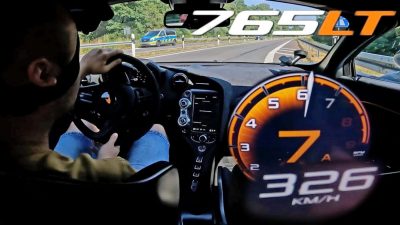 Watch This McLaren 765LT Make A 202mph Top Speed Run On The Autobahn